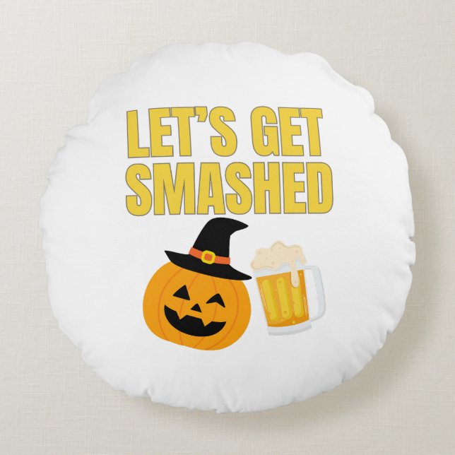 Låt oss få den sjuke Halloween Dekorativ kudde (Framsidan)