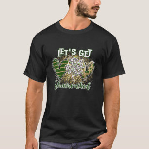 Låt oss få den skamliga Grönten Leopard St Patrick T Shirt