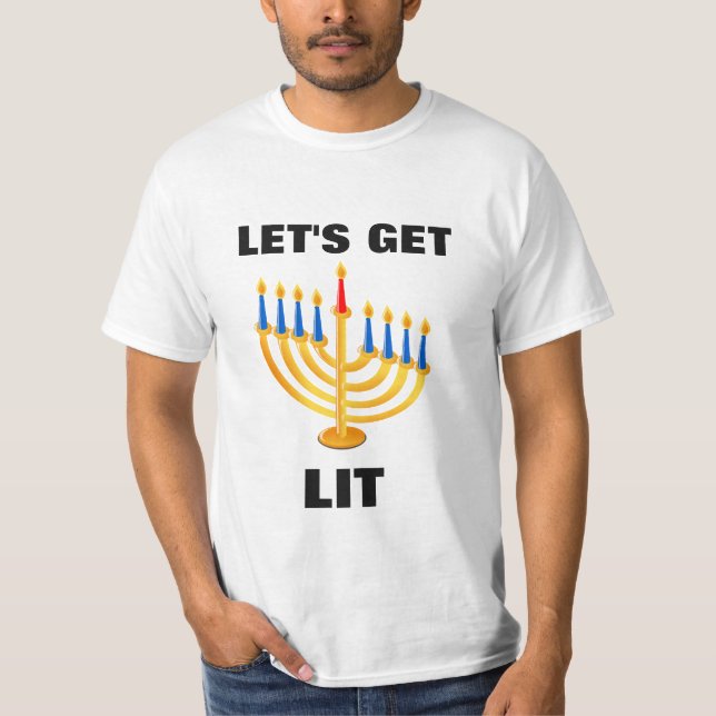 "Låt oss få den tände" T-tröja Tee Shirt (Framsida)