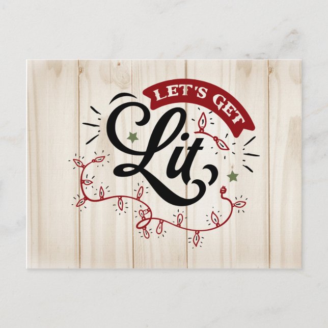 Låt oss få det att brinna Julfest Inbjudan | (Framsida)