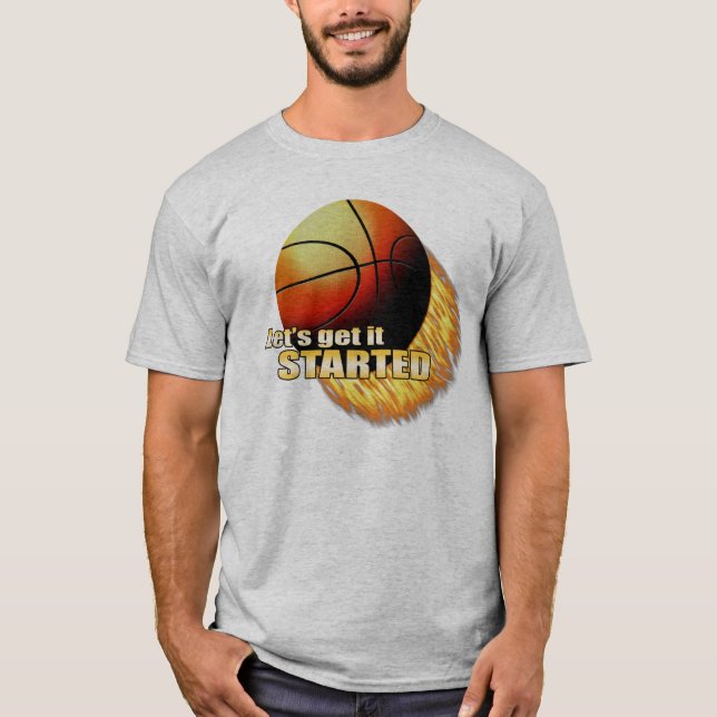 Låt oss få det startat t shirt (Framsida)