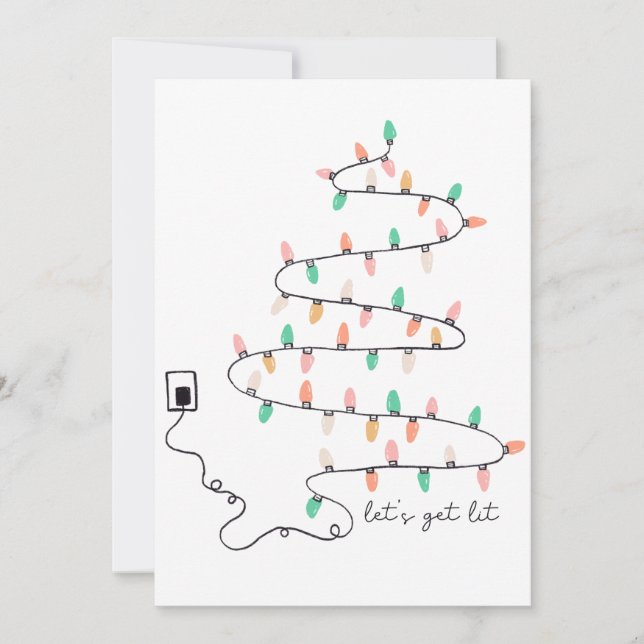 Låt oss få en lugn jul julkort (Framsida)