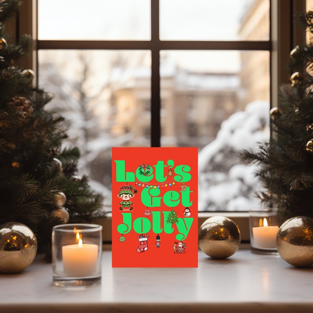 Låt oss få en riktigt glad jul kort (Skapare uppladdad)