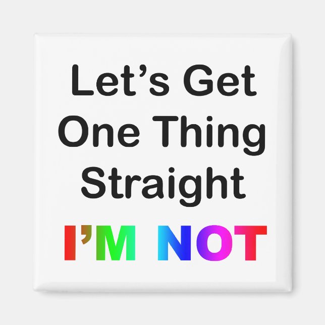 Låt oss få en Sak Rak... Jag är inte Magnet (Framsidan)