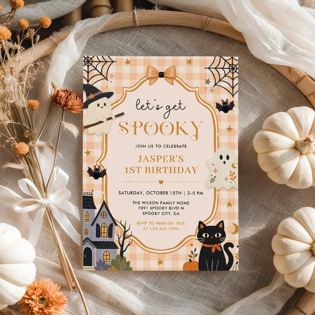 Låt oss få en skräckinjagande Halloween-födelsedag Inbjudningar (Skapare uppladdad)
