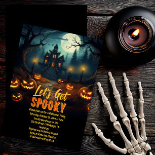 Låt oss få en skräckinjagande Halloweenfest med sp Inbjudningar