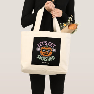 Låt oss få en smaklig pumpkin Costume Halloween Jumbo Tygkasse