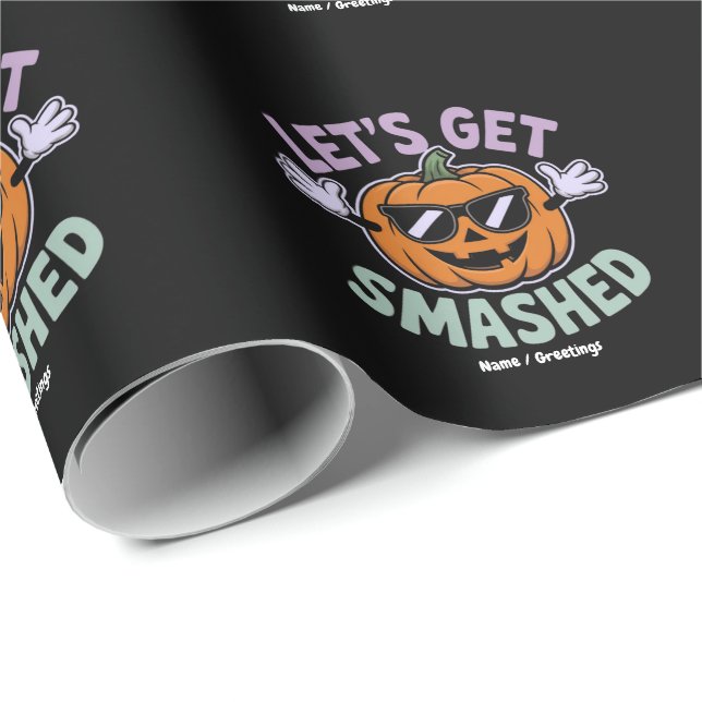 Låt oss få en smaklig pumpkin Costume Halloween Presentpapper (Rullad Hörn)