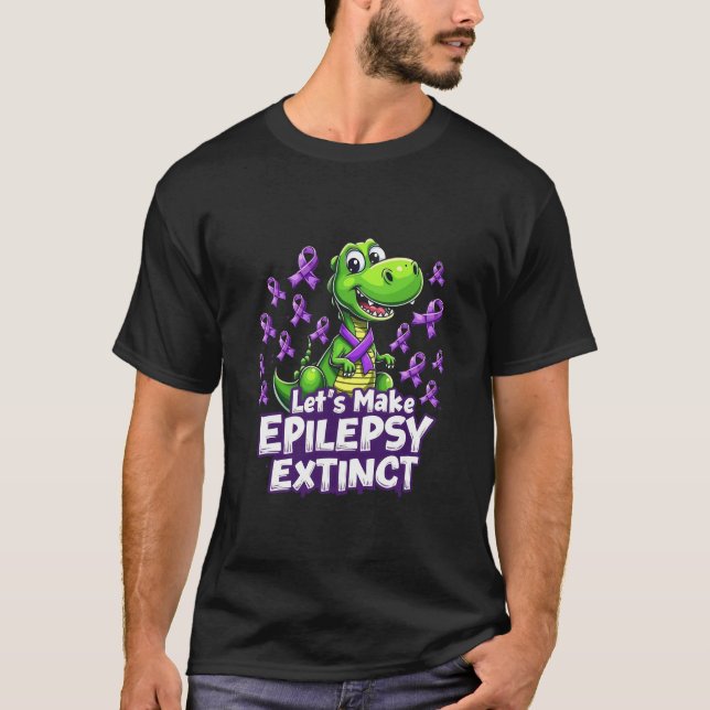 Låt oss få epilepsi att Utdöda medvetandegörande d T Shirt (Framsida)