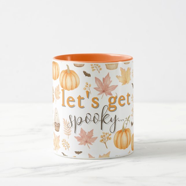 Låt oss få ett tal med Pumpkins, Löv & Cupcoa Mugg (Center)
