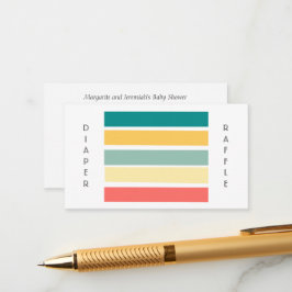 Låt oss få flerfärgat, flerfärgat, pappershölje tilläggskort