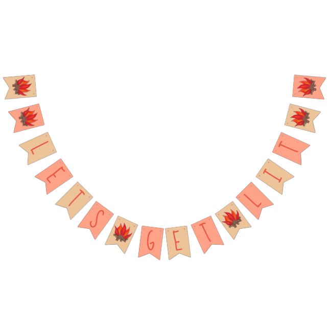 Låt oss få fyr på Bachelorfesten Sällskapsresa Cam Vimplar (Alla)