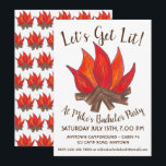 Låt oss få fyr på lägerelden Bachelor-firande Camp Inbjudningar<br><div class="desc">Inbjudningarna har en originalillustration av en lägereld,  med LET'S GET LIT i en rolig font. Perfekt för en svensexa eller annan fest. Anpassa med din evenemangsinfo.</div>