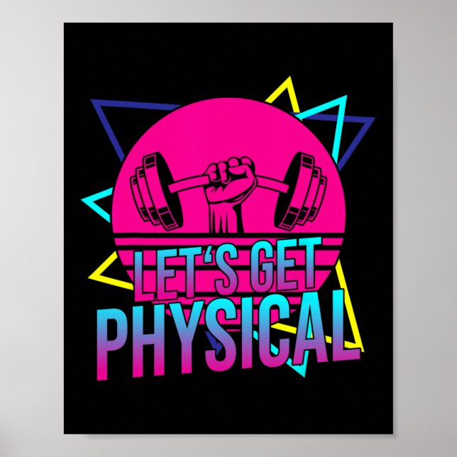 Låt oss få fysisk - Gym Fitness 80's Workout 2 Poster (Framsidan)