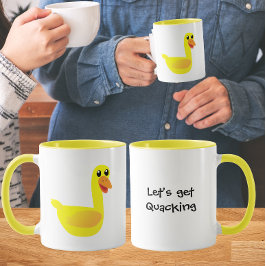 Låt oss få kvackande ankhumor mugg