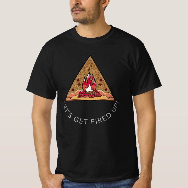 Låt oss få sparken! Bonfire T Shirt (Framsida)