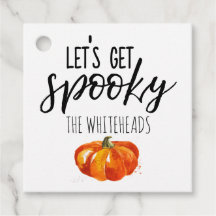 Låt oss få Spooky Watercolor Pumpkin Halloween