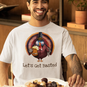 Låt oss få stekt Rolig Thanksgiving-kalkon semeste T Shirt