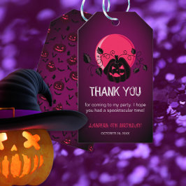 Låt oss få Tacken Spooky Halloween Födelsedagsfest Presentetikett