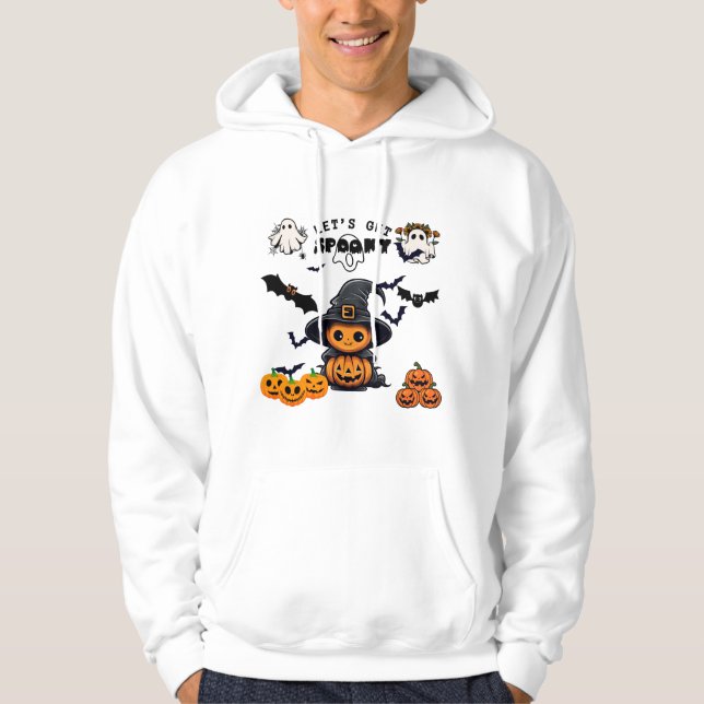 Låt oss få tal, Halloween Pumpkin Hoodie (Framsida)