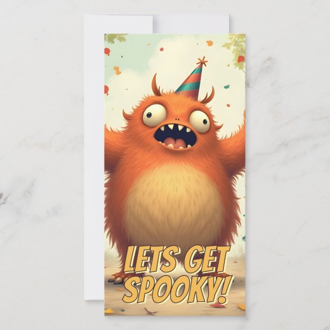 Låt oss få tala - Cute Monster Party Roligt (Framsida)