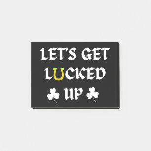 Låt oss få upp St. Patrick's Day Post-it Block