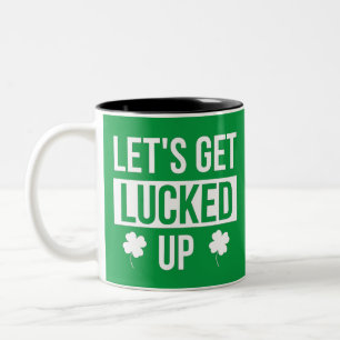 Låt oss få upp St. Patrick's Day Två-Tonad Mugg