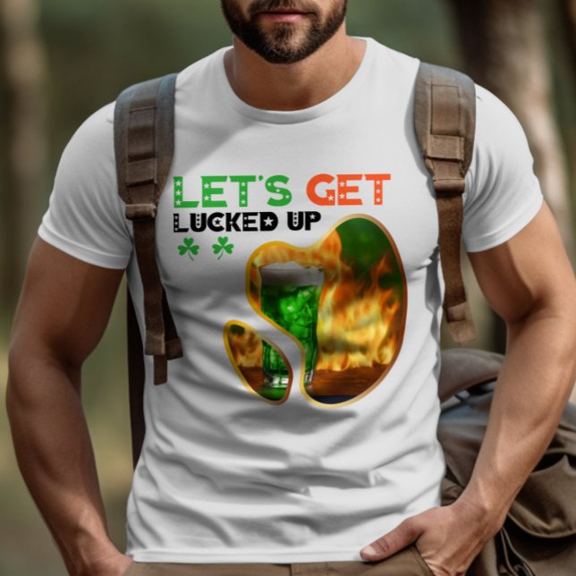 Låt oss få upplockad - Grönt Glow Dance Party T Shirt (Skapare uppladdad)