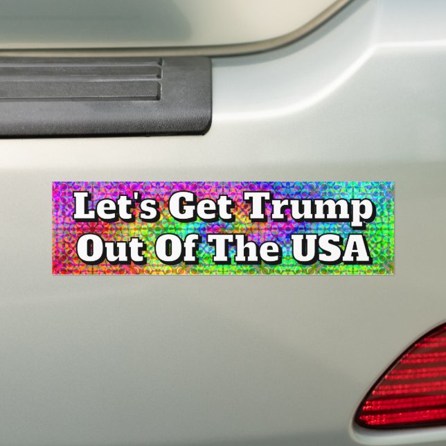 Låt oss få ut Trump ur USA Bildekal (På Bil)