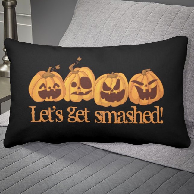 Låt oss få utjämnad Pumpkin Halloween Lumbarkudde (Skapare uppladdad)