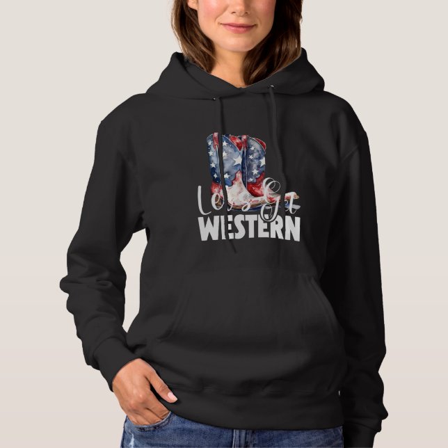 Låt oss få western amerikansk Cowboy T Shirt (Framsida)