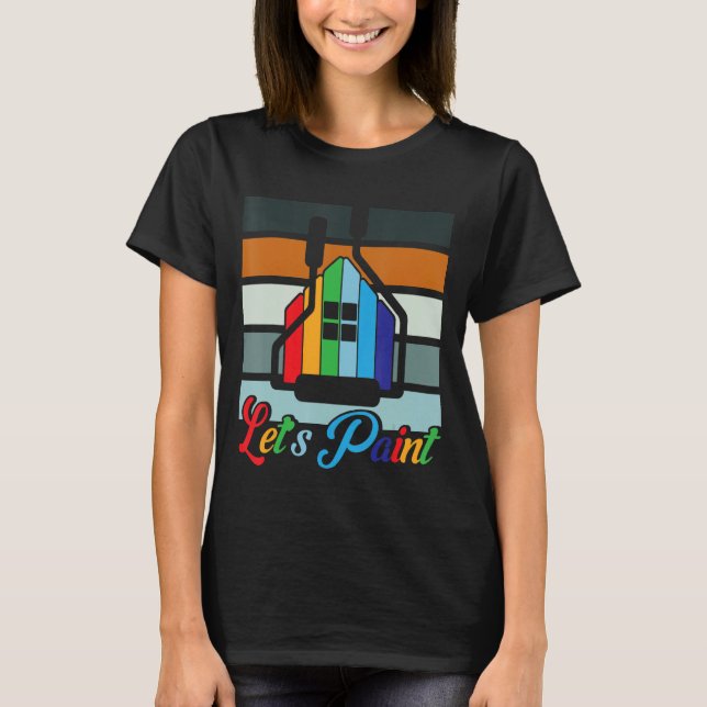 Låt oss färg för direktfärgsdekorator t shirt (Framsida)