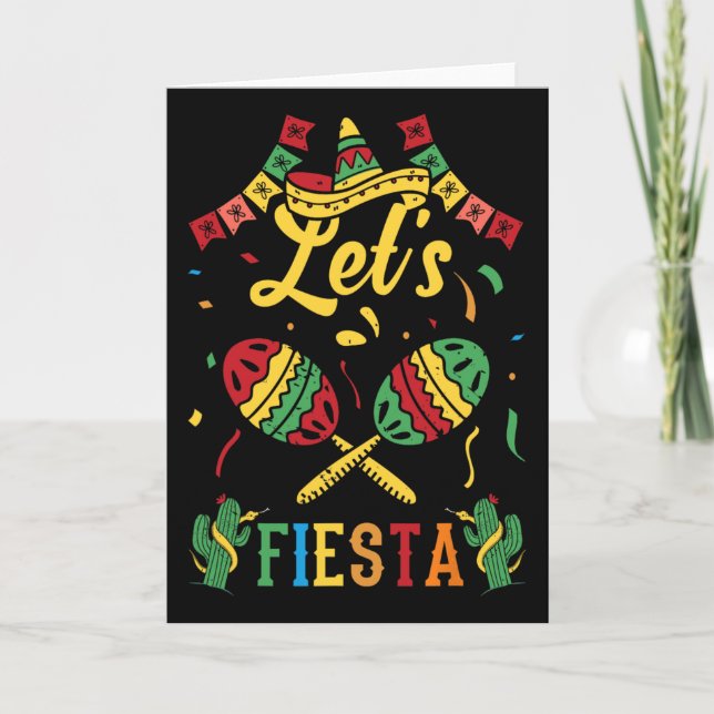 Låt oss festa Cinco De Mayo  Kort (Framsida)