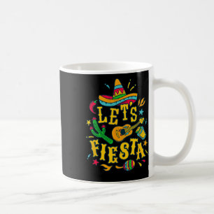Låt oss festa Cinco De Mayo mexikansk festivalfest Kaffemugg