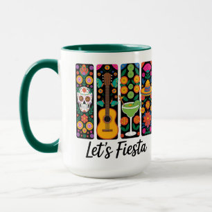Låt oss festa Cinco De Mayo-mugg – Färgglad mexika Mugg