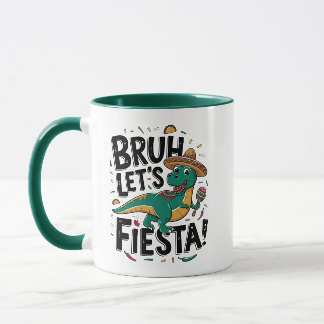Låt oss festa Cinco De Mayo Mugg – Färgglatt mexik (Vänster)
