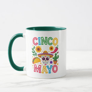 Låt oss festa Cinco De Mayo-mugg – Färgglatt mexik Mugg