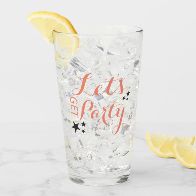 Låt oss festa Drickglas Glaskopp (Framsida Ice)