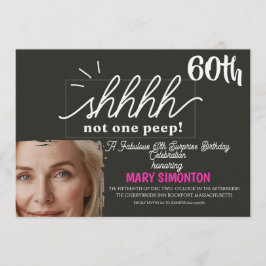 Låt oss festa! En fantastisk 60-års överraskningsf Inbjudningar