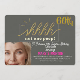 Låt oss festa! En fantastisk 60-års överraskningsf Inbjudningar