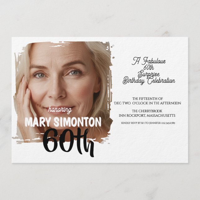 Låt oss festa! En fantastisk 60-års överraskningsf Inbjudningar (Framsida)