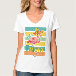 Låt oss festa flamingo Cinco De Mayo T Shirt