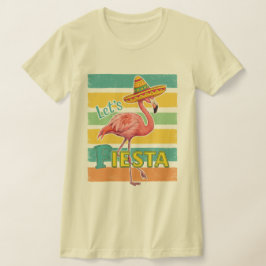 Låt oss festa flamingo Cinco De Mayo T Shirt