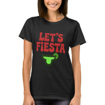 Låt oss festa Minimal typsnitts T-shirt