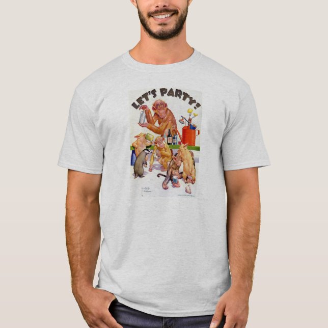 Låt oss festa Monkey Shines T-Shirt (Framsida)