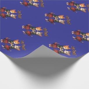 Låt oss festa Orange katter dansar Ceilidh-firande Presentpapper
