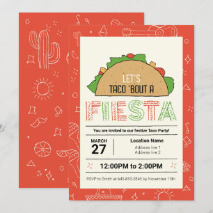 Låt oss festa! Redigerbara inbjudningar till Taco-