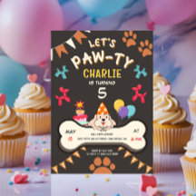 Låt oss festa Valp Födelsedagsfirande