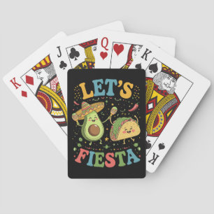 Låt oss Fiesta Avocado och Tacos cinco de Mayo Casinokort