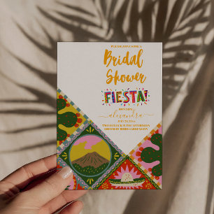 Låt oss Fiesta Blommigt Fiesta Mexican Möhippa Inbjudningar